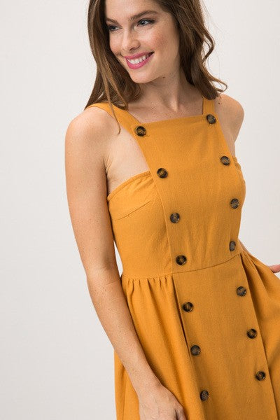 BRIA SUNFLOWER APRON DRESS