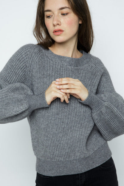 XIA BOAT NECK SWEATER