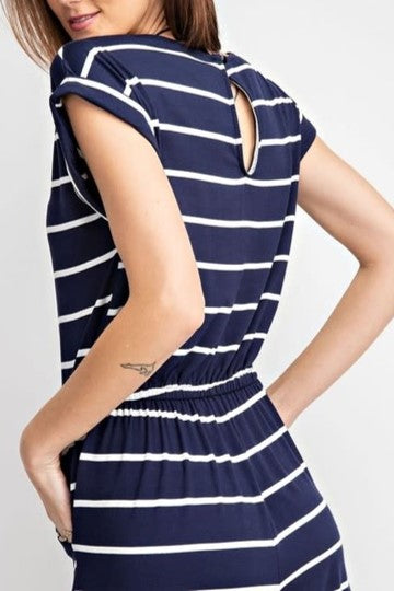 SASHA STRIPED ROMPER